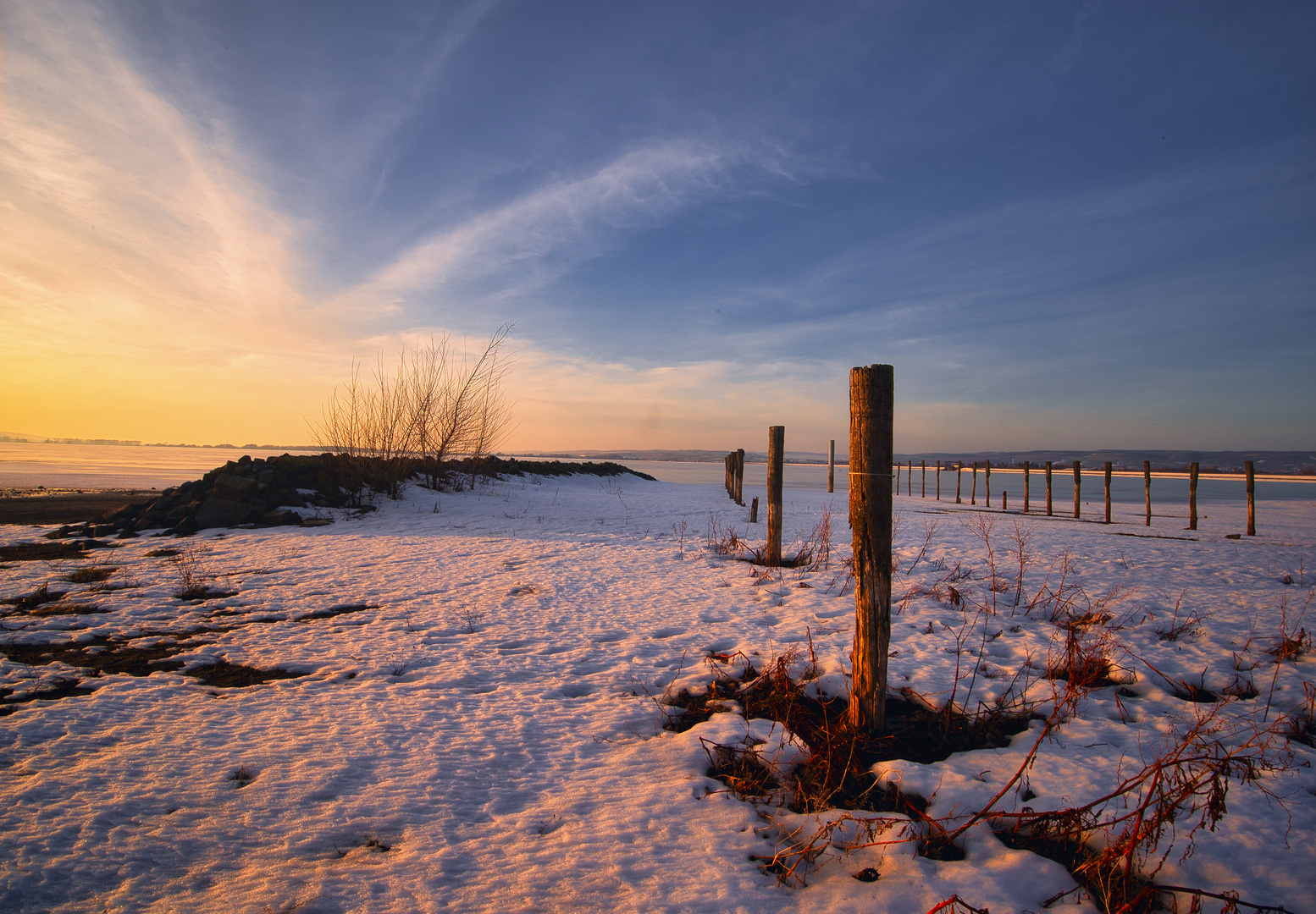 Sonnenuntergang in Sachsen Anhalt