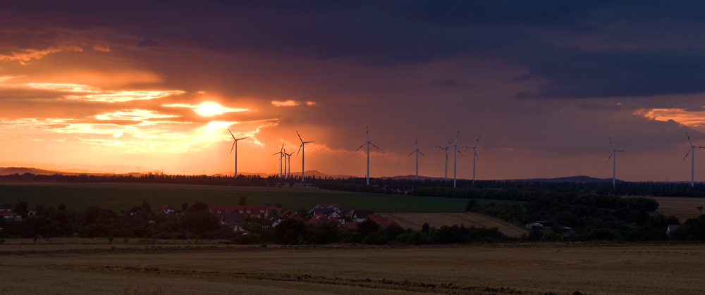 Sonnenuntergang in Sachsen-Anhalt