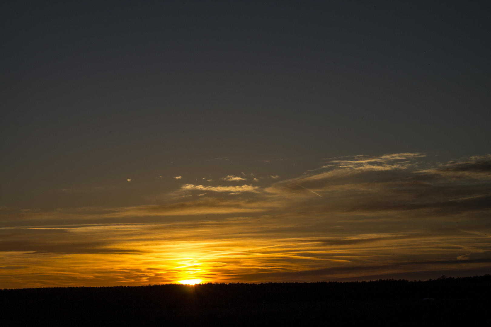 Sonnenuntergang in Sachsen