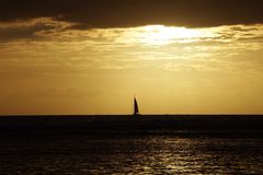 Sonnenuntergang in Saint-Gilles-Les-Bains, La Réunion