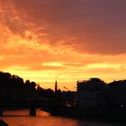 Sonnenuntergang in Salzburg