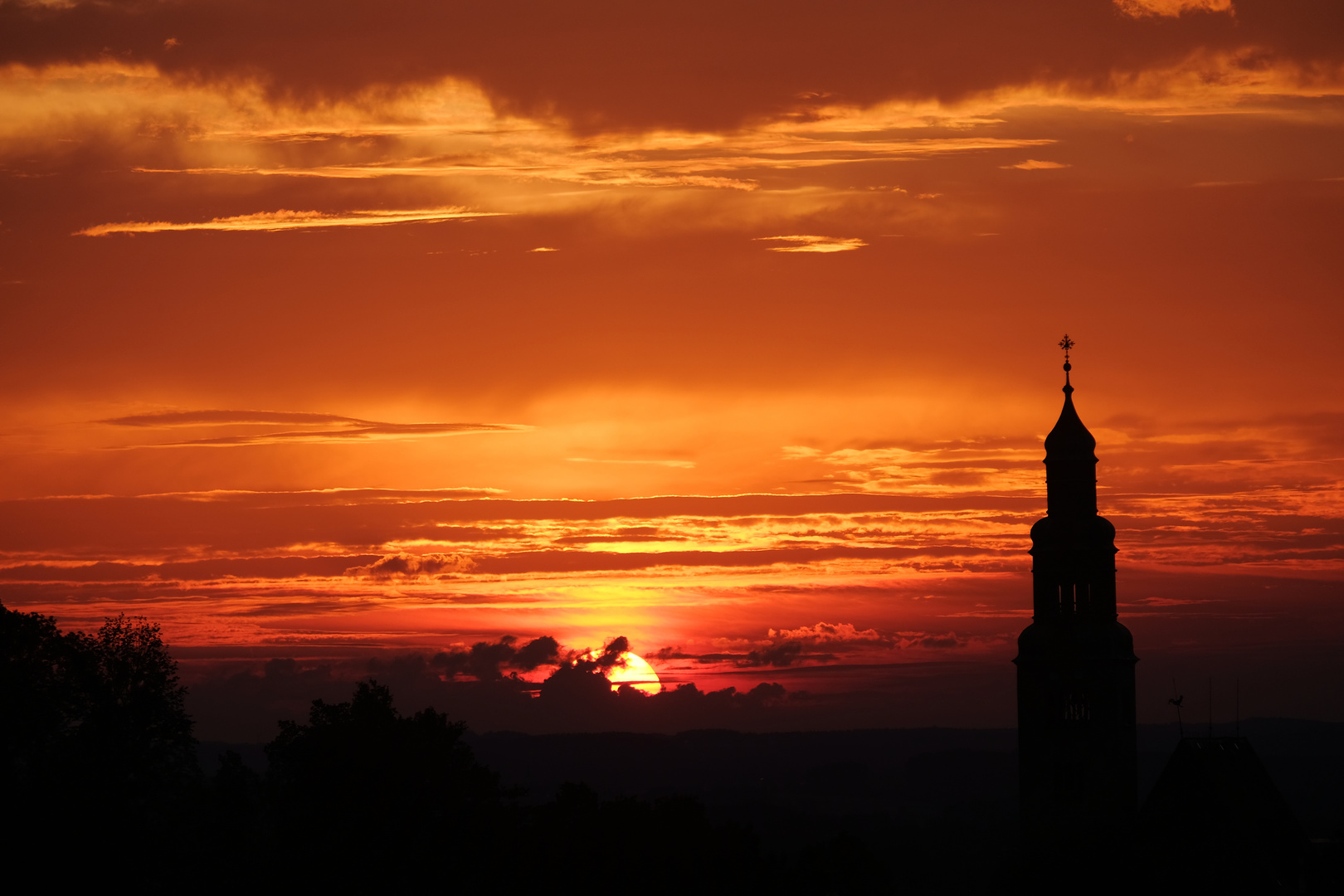 Sonnenuntergang in Salzburg