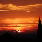 Sonnenuntergang in Salzburg