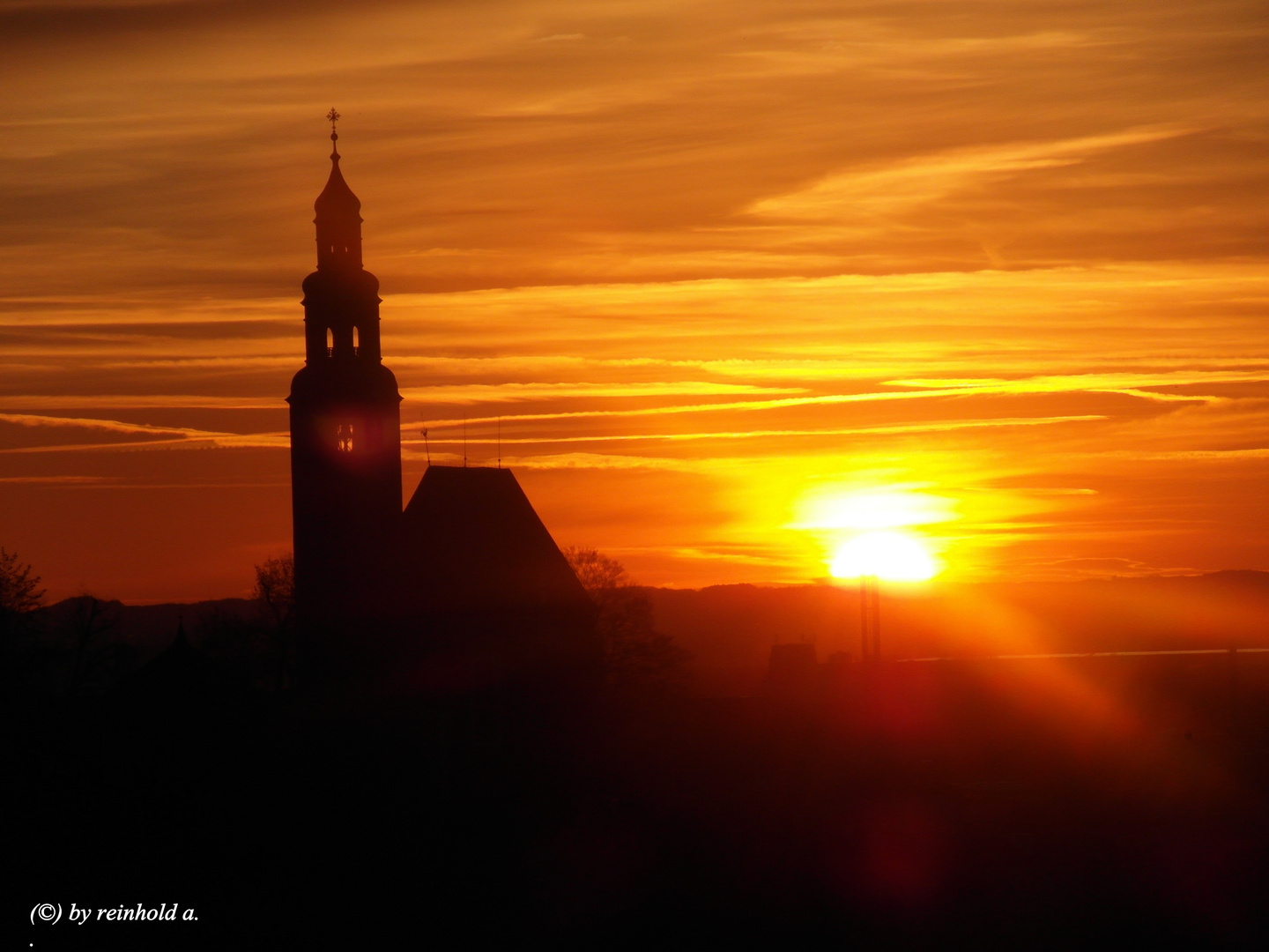 Sonnenuntergang in Salzburg