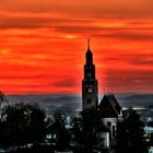 Sonnenuntergang in Salzburg