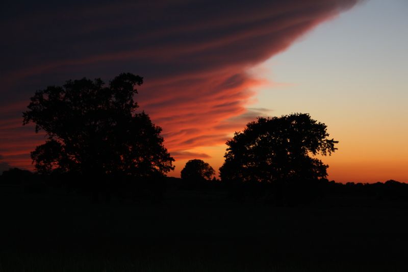 Sonnenuntergang in Salzkotten-Verne