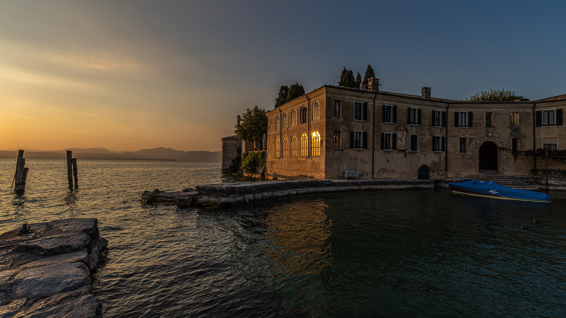 Sonnenuntergang in San Vigilio (2)