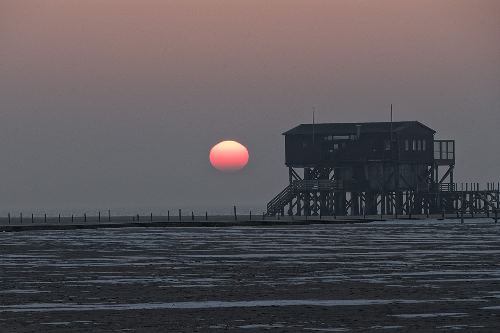 Sonnenuntergang in Sankt Peter-Ording