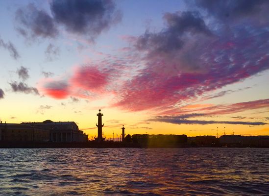 Sonnenuntergang in Sankt Petersburg