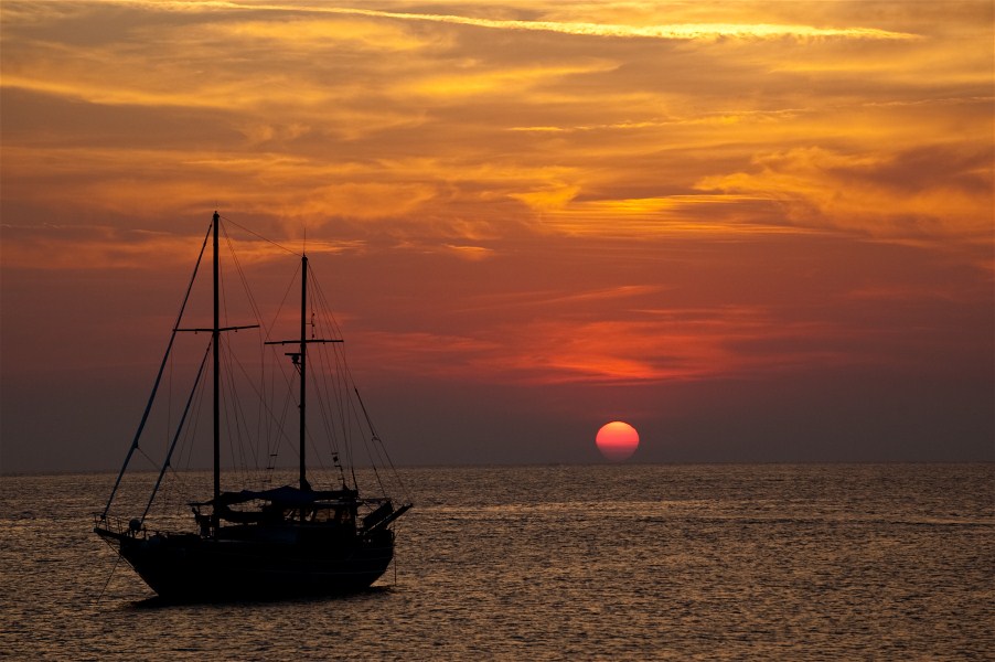 Sonnenuntergang in Sant Antoni auf Ibiza 2010