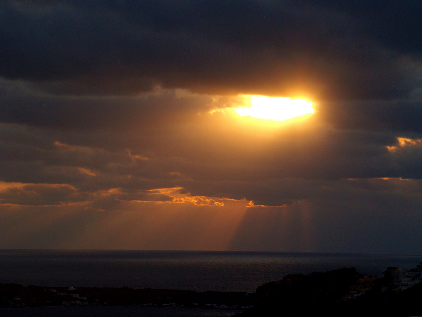 Sonnenuntergang in Santorin