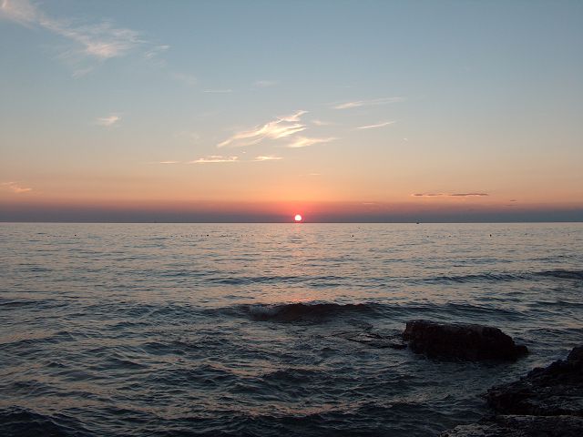 Sonnenuntergang in Savudrija