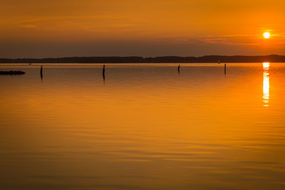 Sonnenuntergang in Schausende/Glücksburg