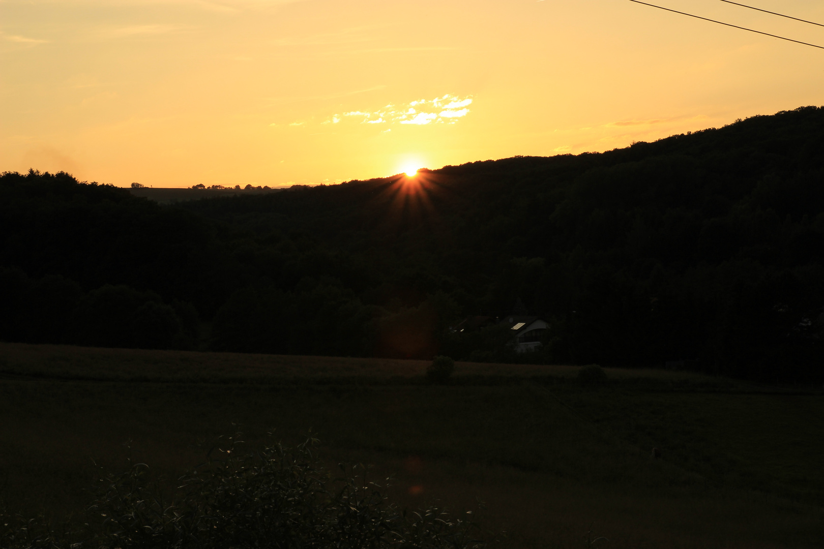 Sonnenuntergang in Schmittweiler 2