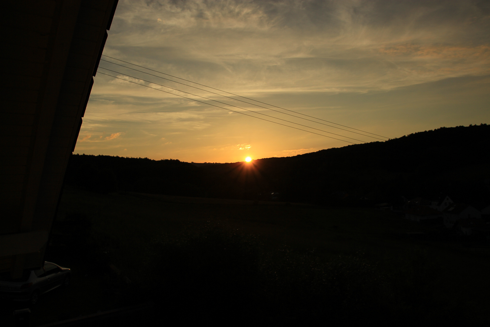 Sonnenuntergang in Schmittweiler