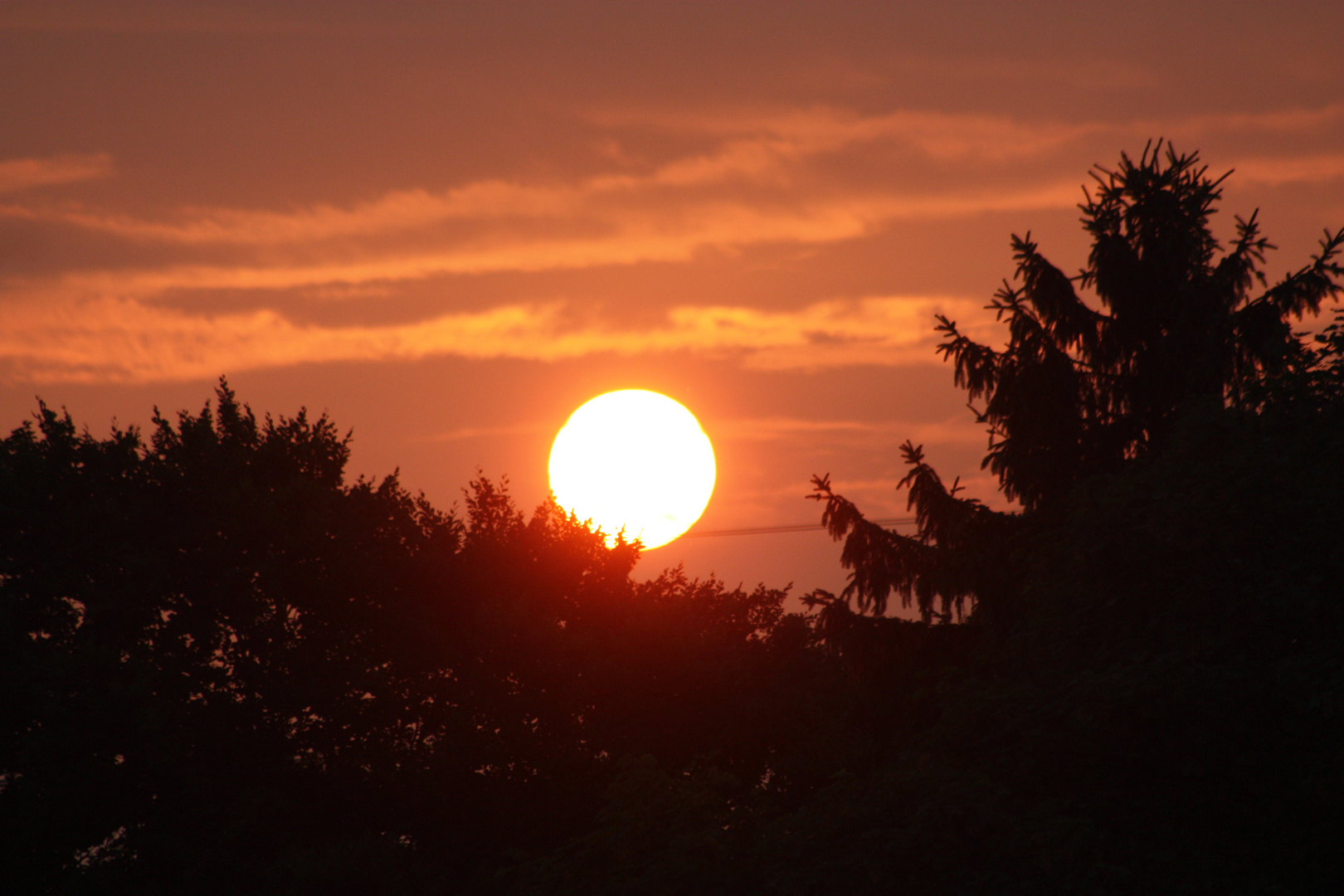 Sonnenuntergang in Schnelsen