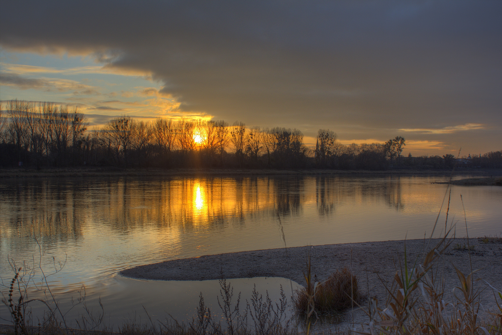 Sonnenuntergang in Schönebeck