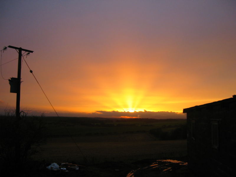 Sonnenuntergang in Schottland