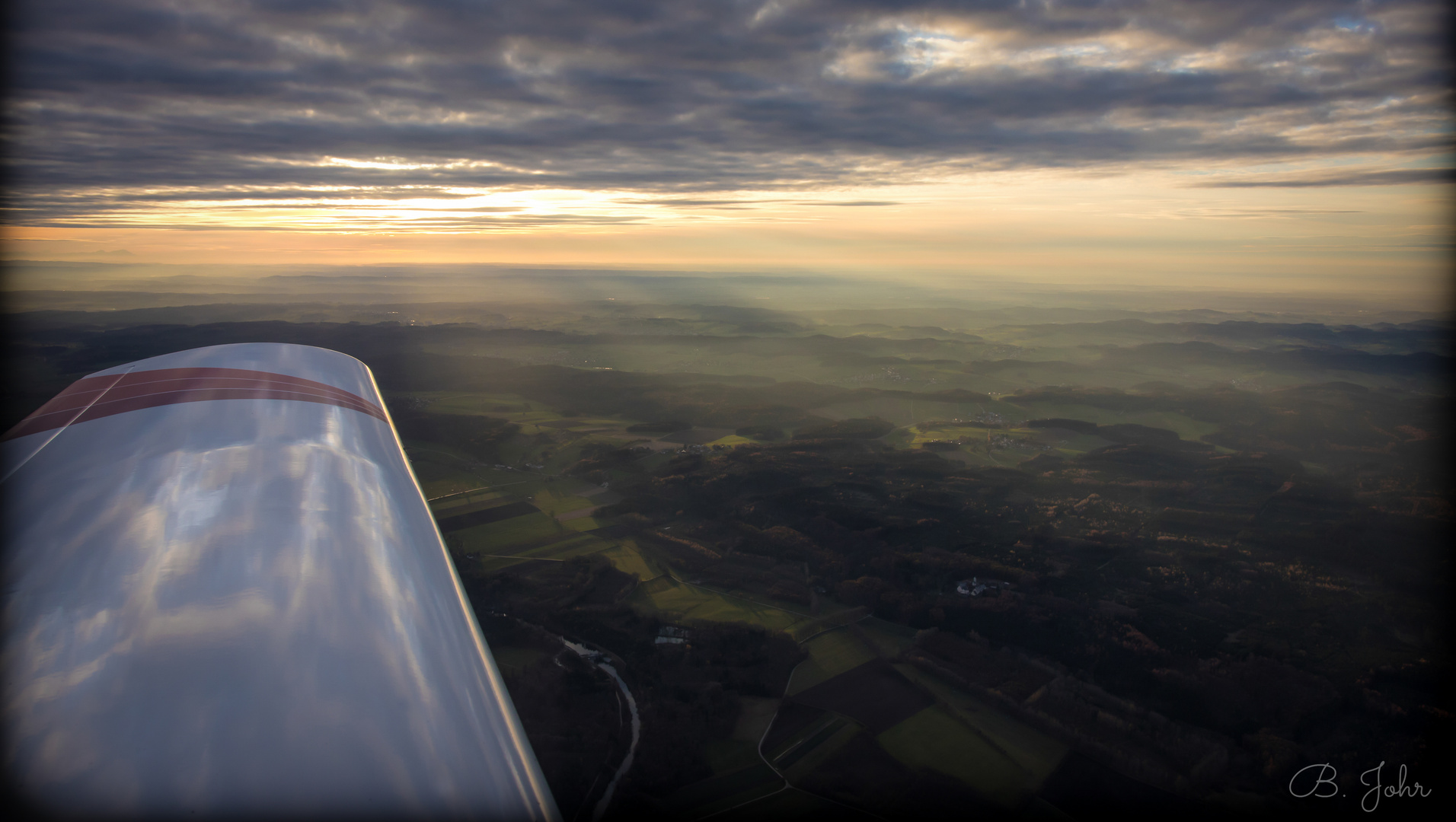 Sonnenuntergang in Schwaben