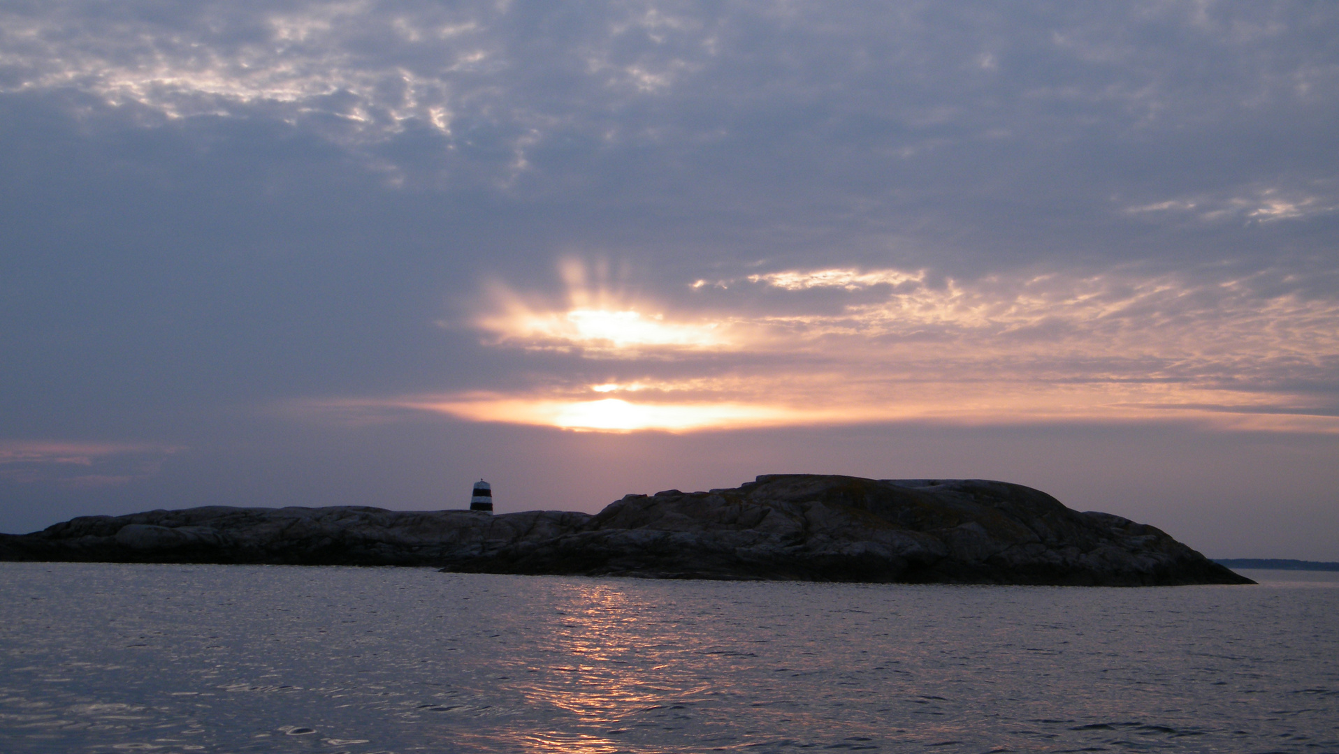 Sonnenuntergang in Schweden