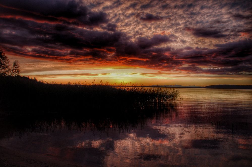 Sonnenuntergang in Schweden