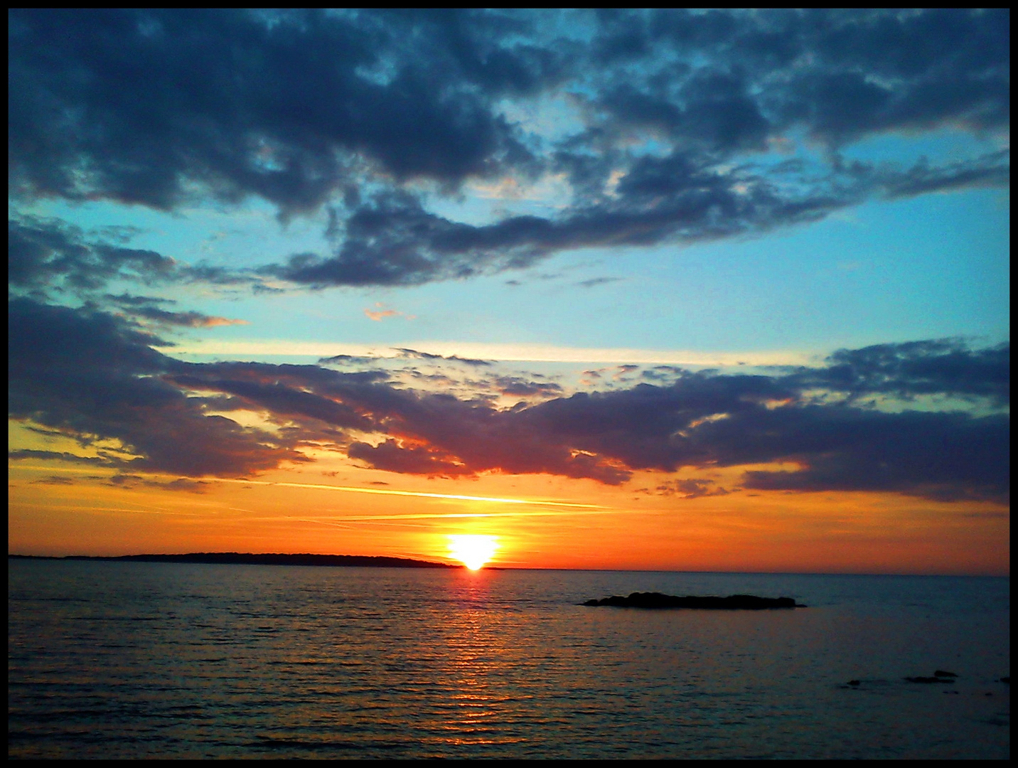 Sonnenuntergang in Schweden 