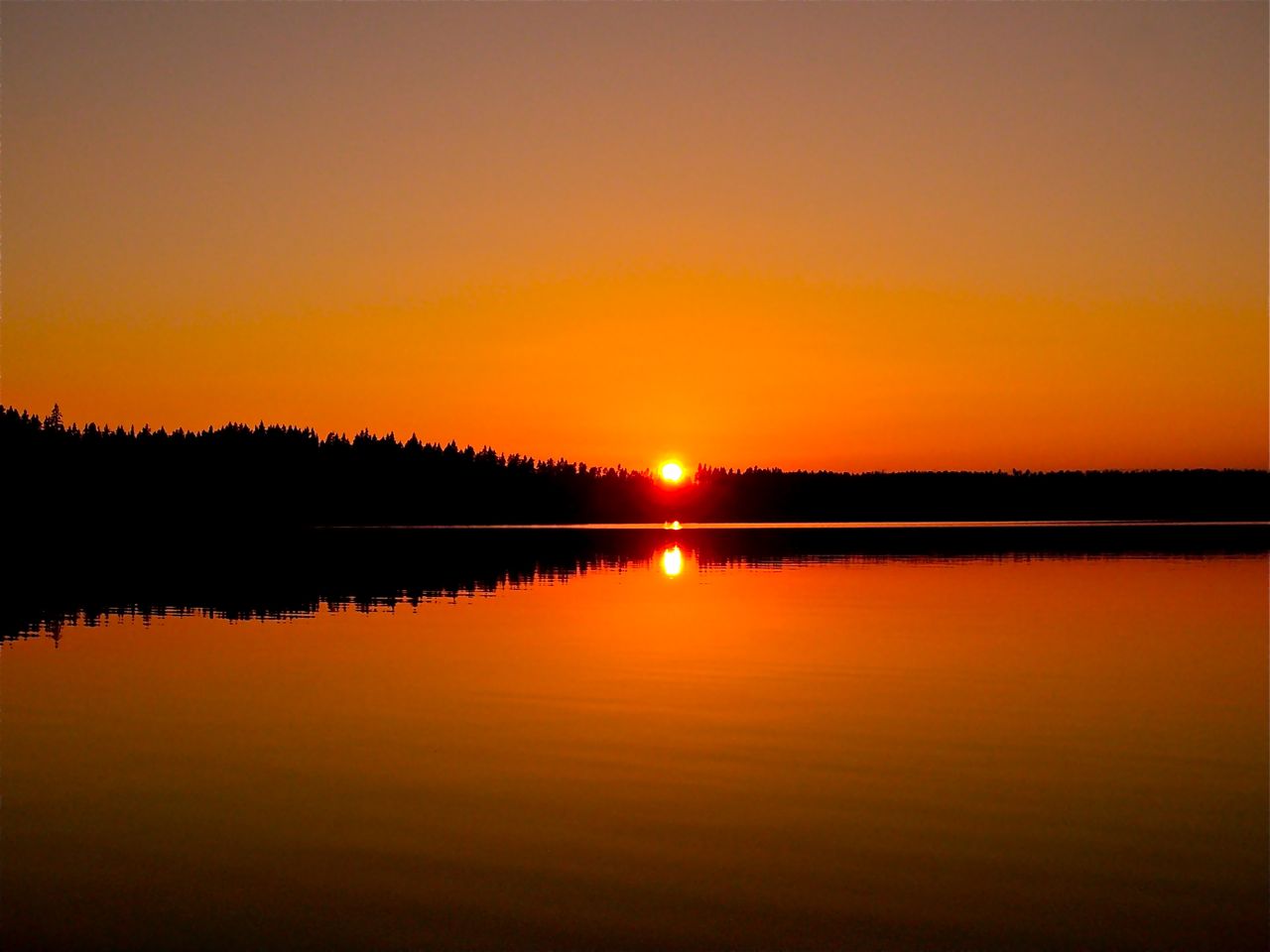 Sonnenuntergang in Schweden