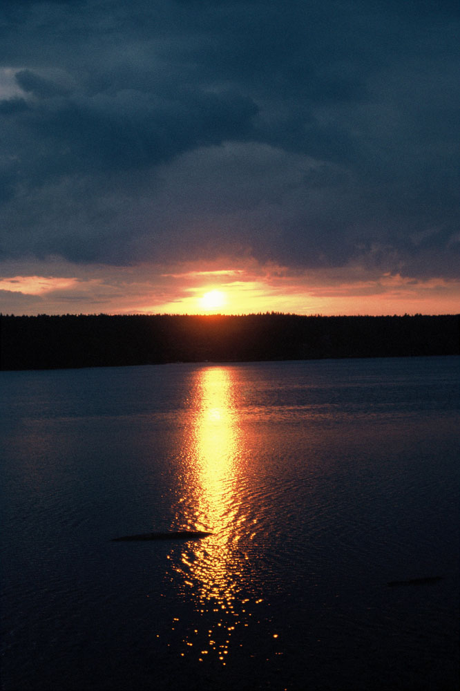 Sonnenuntergang in Schweden