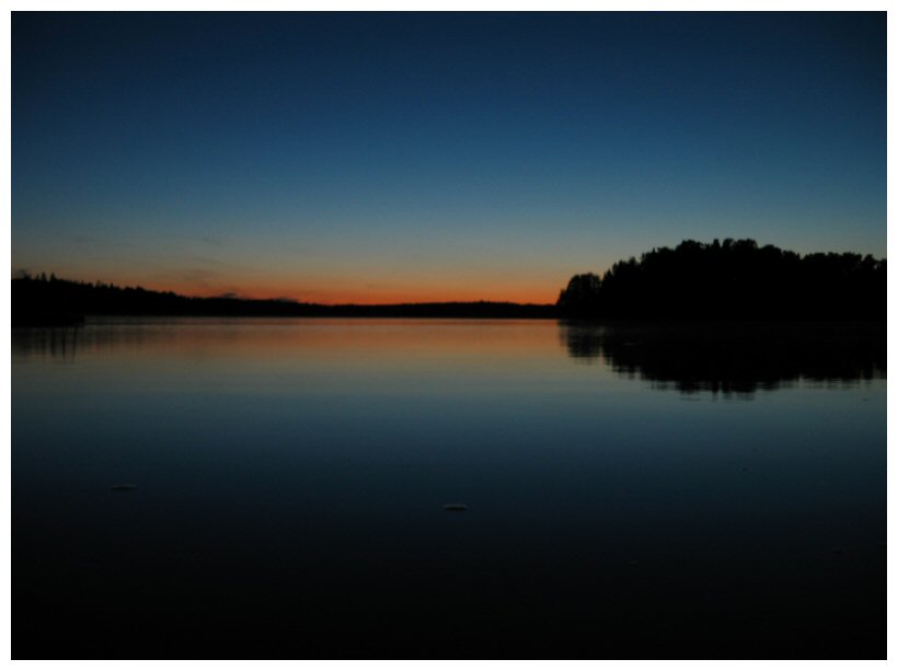 Sonnenuntergang in Schweden