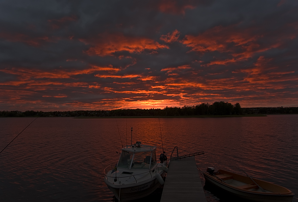 Sonnenuntergang in Schweden