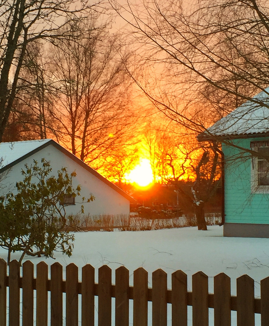 Sonnenuntergang in Schweden