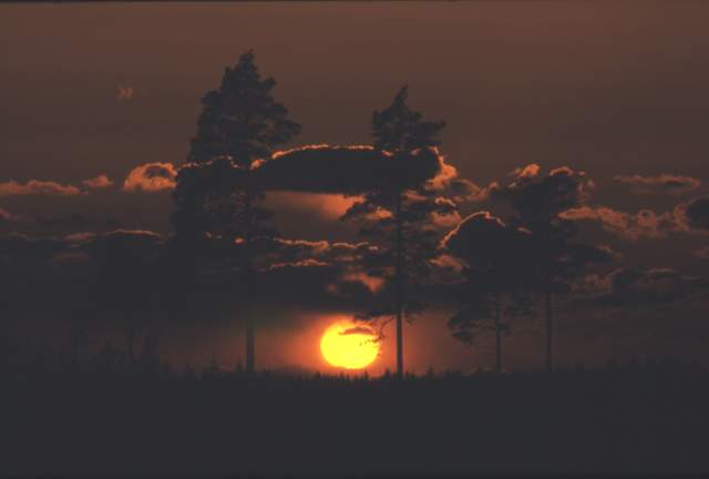 Sonnenuntergang in Schweden