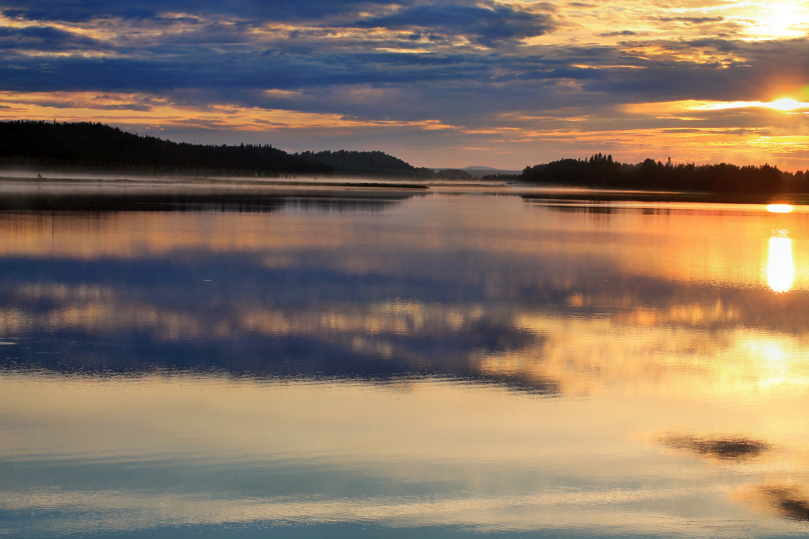 Sonnenuntergang in Schweden