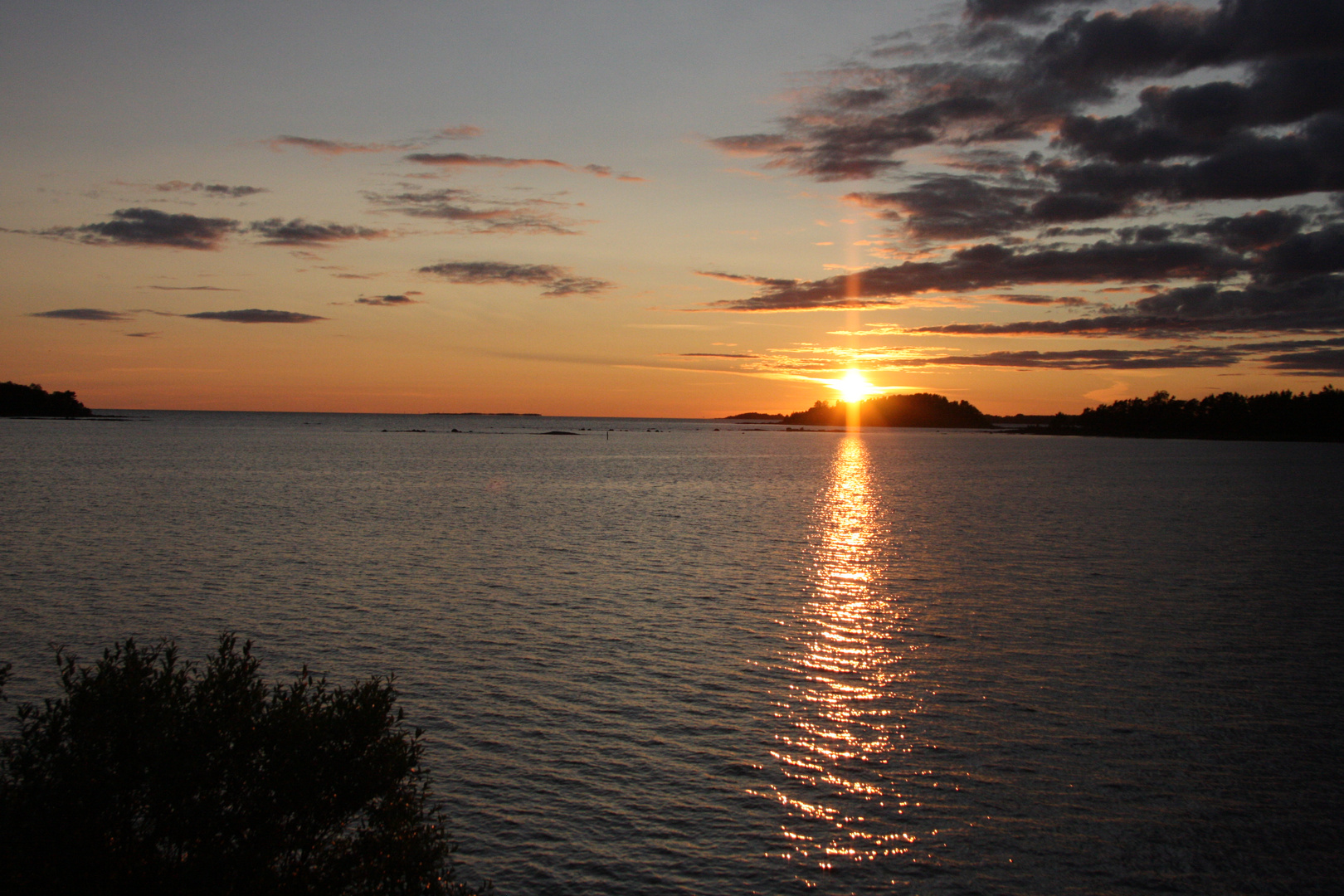 Sonnenuntergang in Schweden