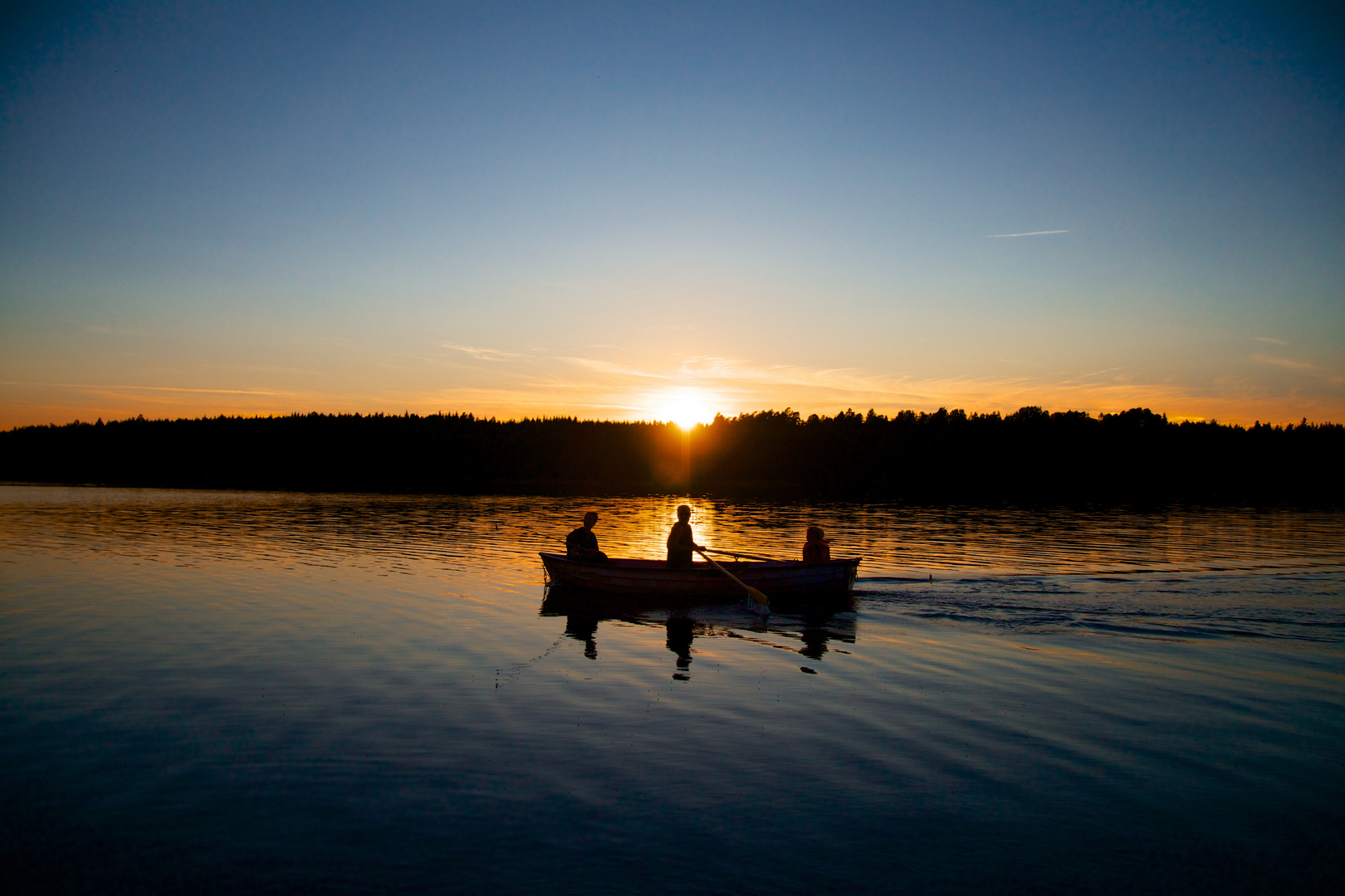 Sonnenuntergang in Schweden