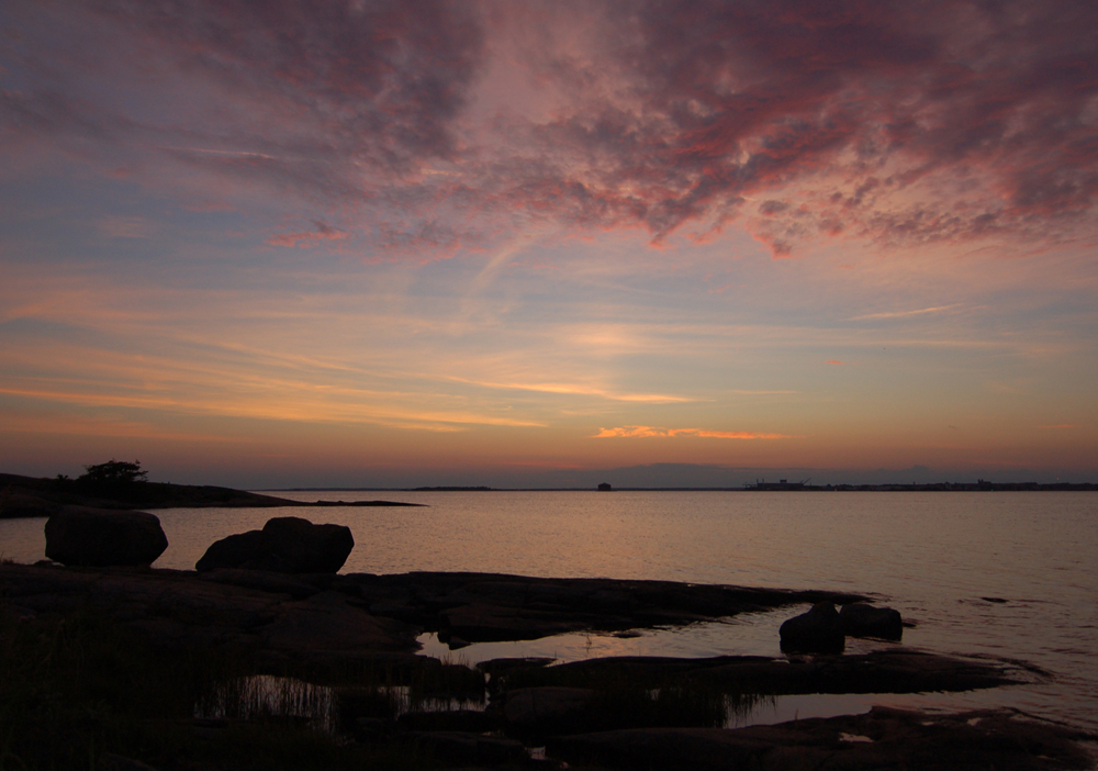 Sonnenuntergang in Schweden