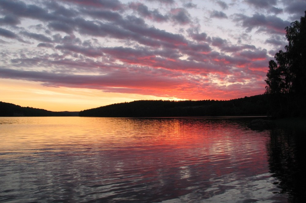 Sonnenuntergang in Schweden