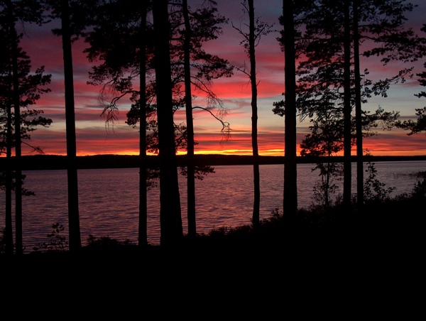 Sonnenuntergang in Schweden