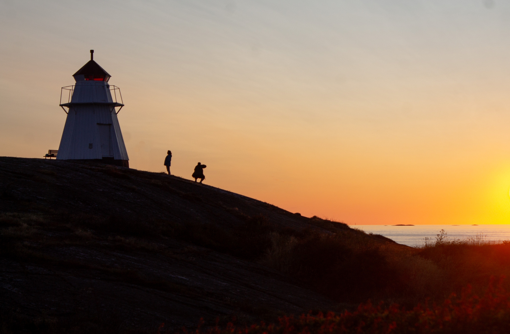 Sonnenuntergang in Schweden