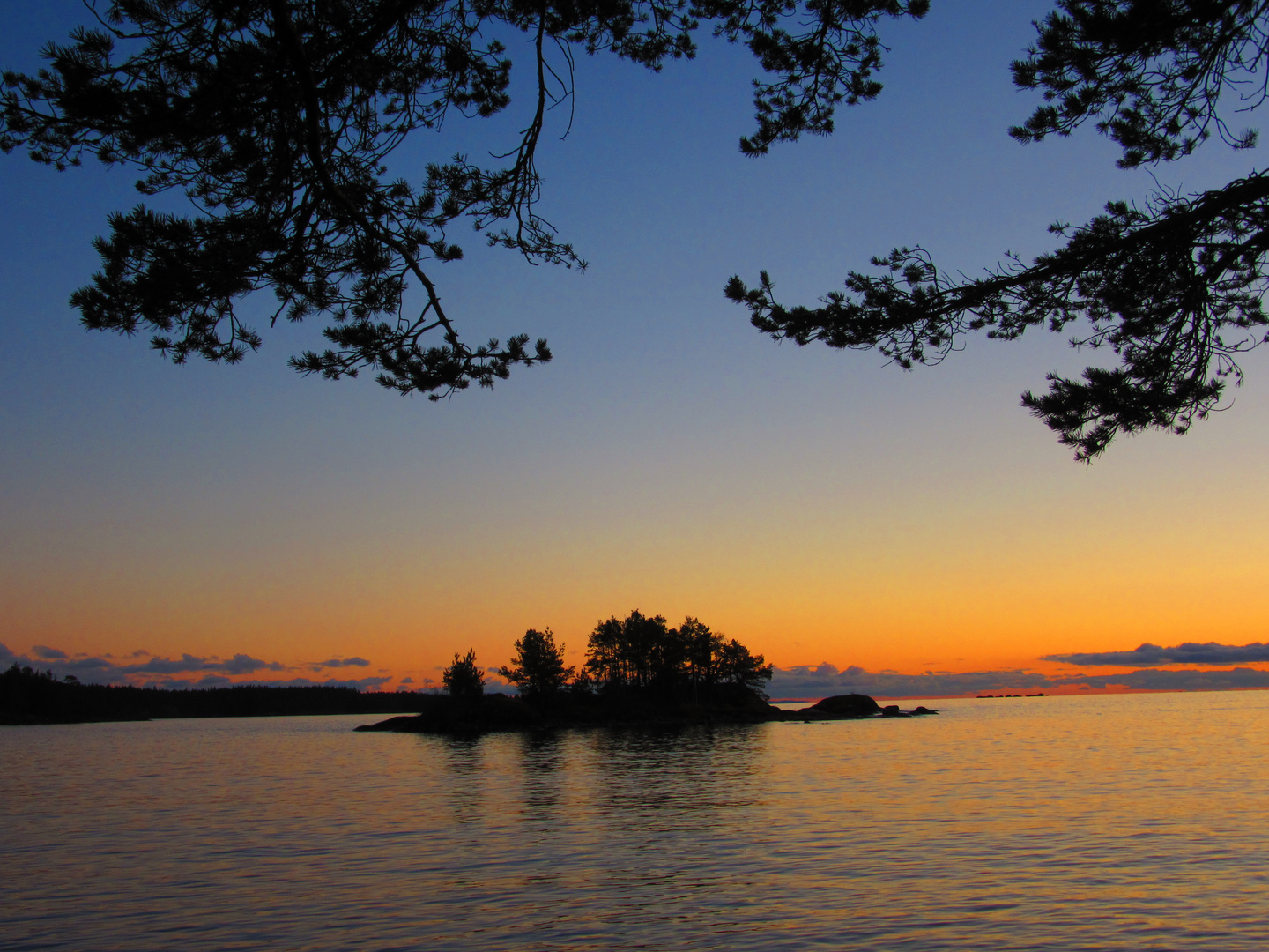 Sonnenuntergang in Schweden