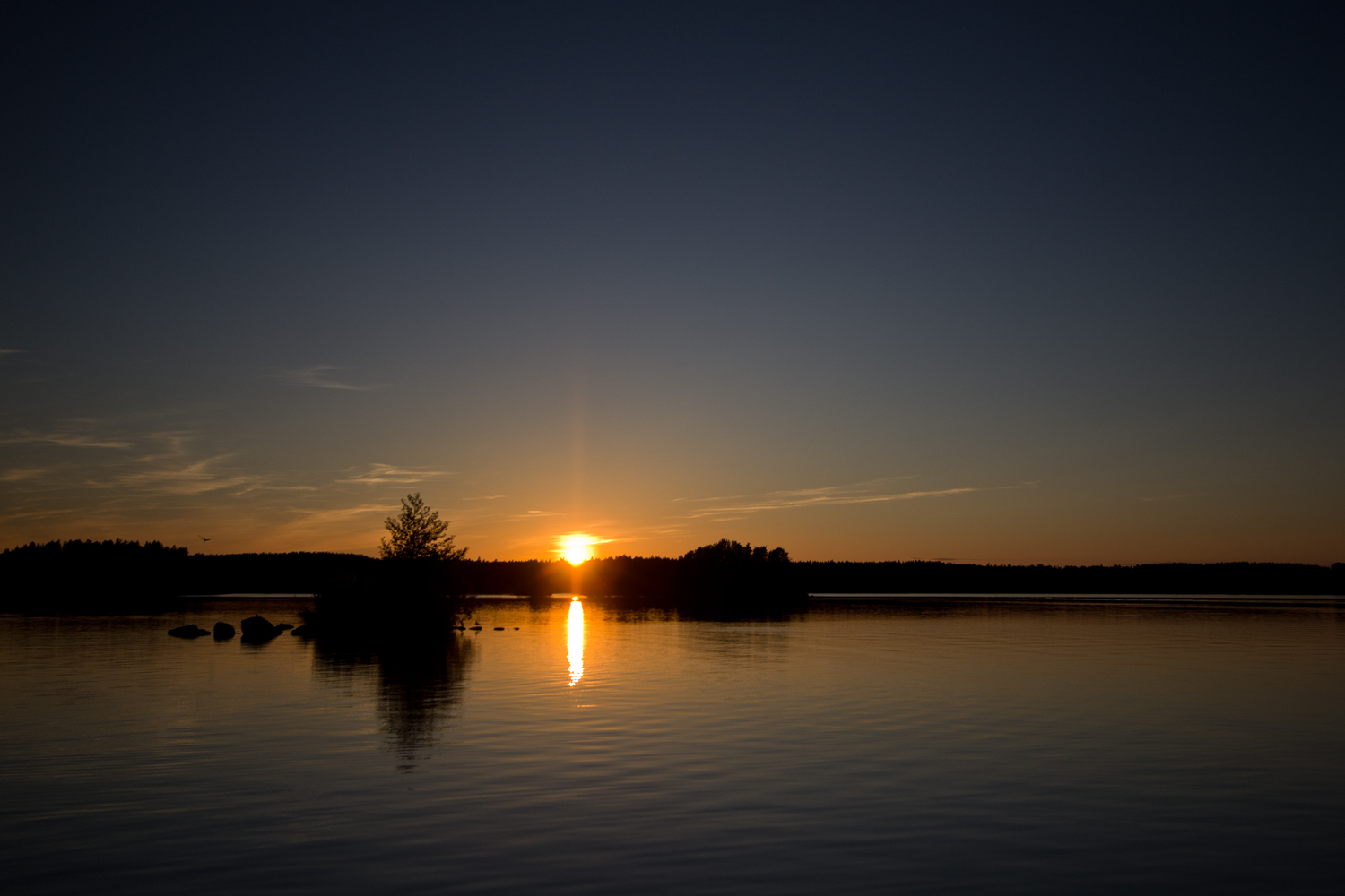 sonnenuntergang in schweden