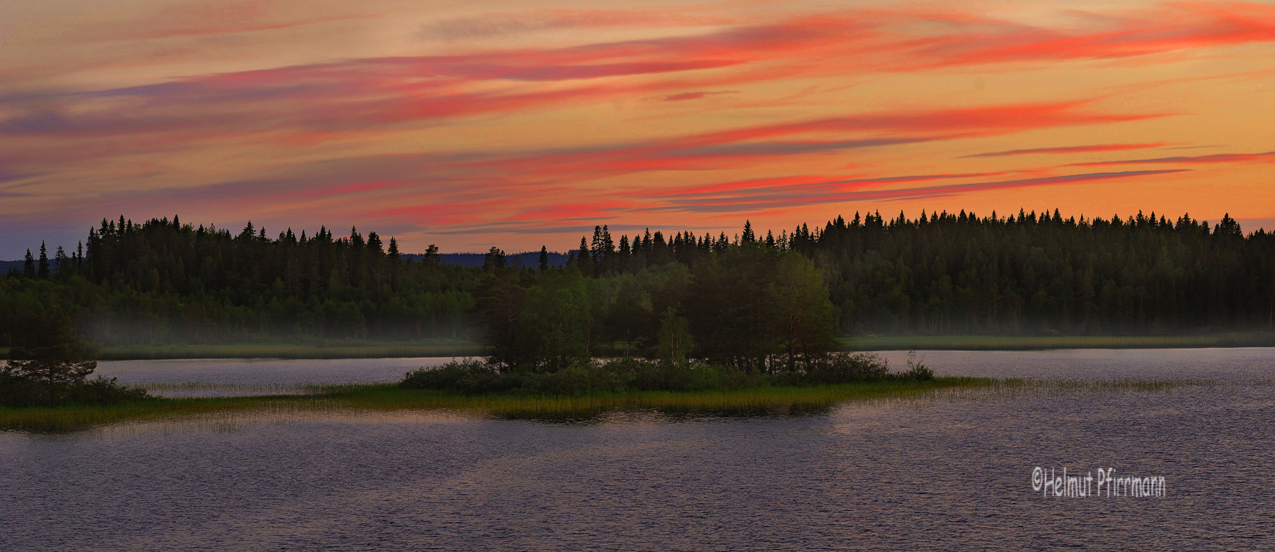 Sonnenuntergang in Schweden