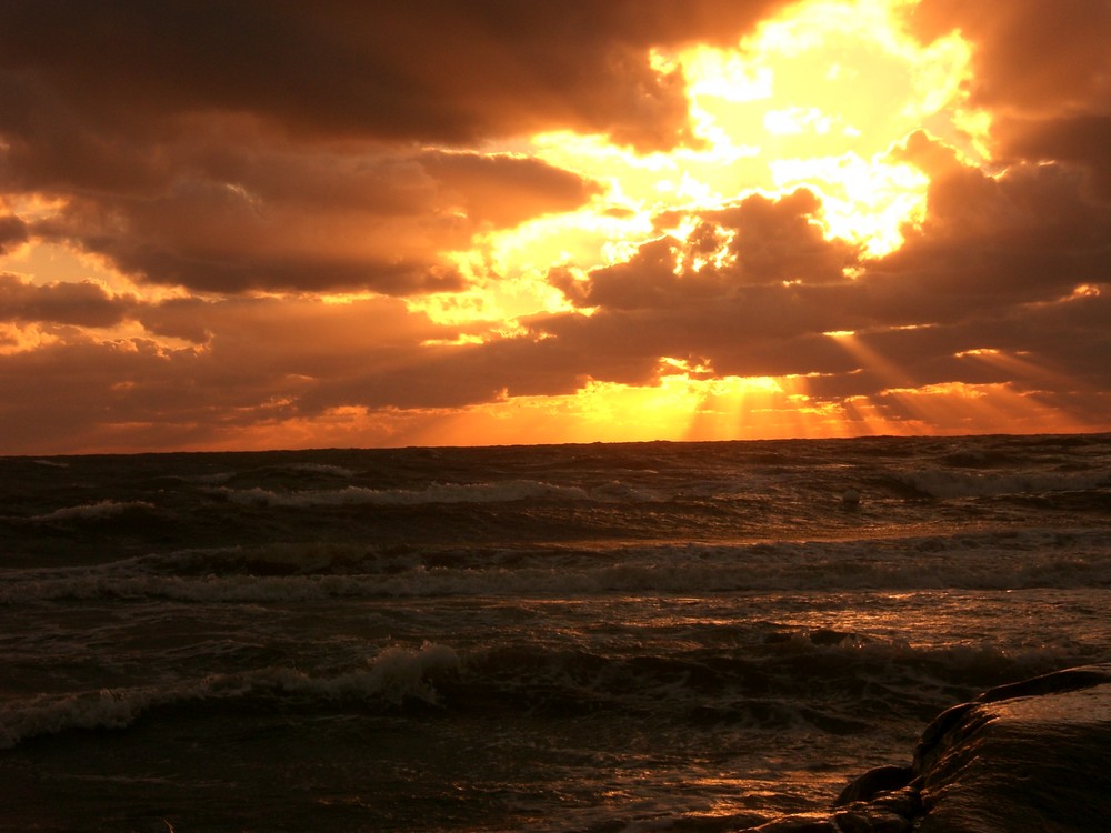 Sonnenuntergang in Schweden / Tylösand