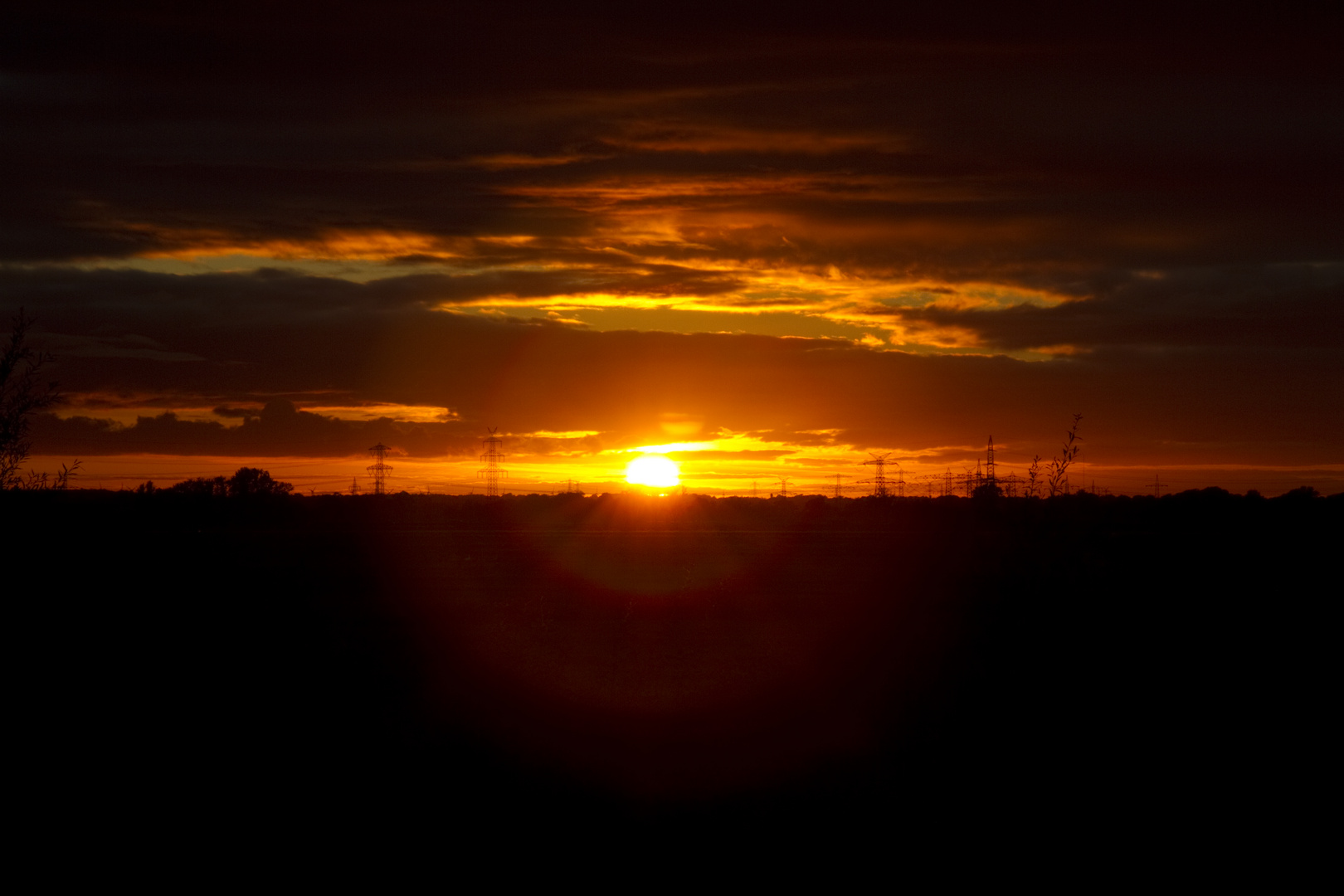 Sonnenuntergang in Seehausen / Bremen