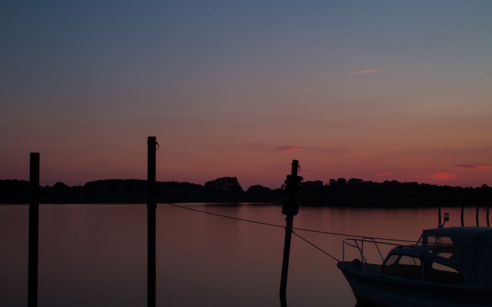 Sonnenuntergang in Sellin