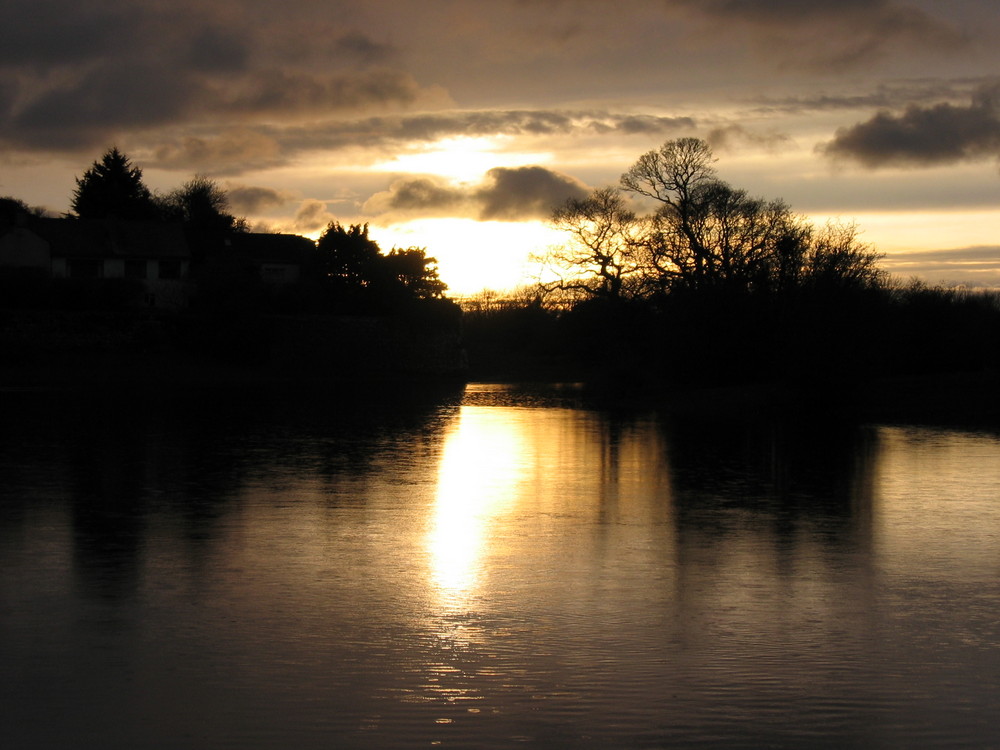 Sonnenuntergang in Shannonbridge (Irland)