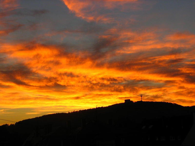 Sonnenuntergang in Siegen