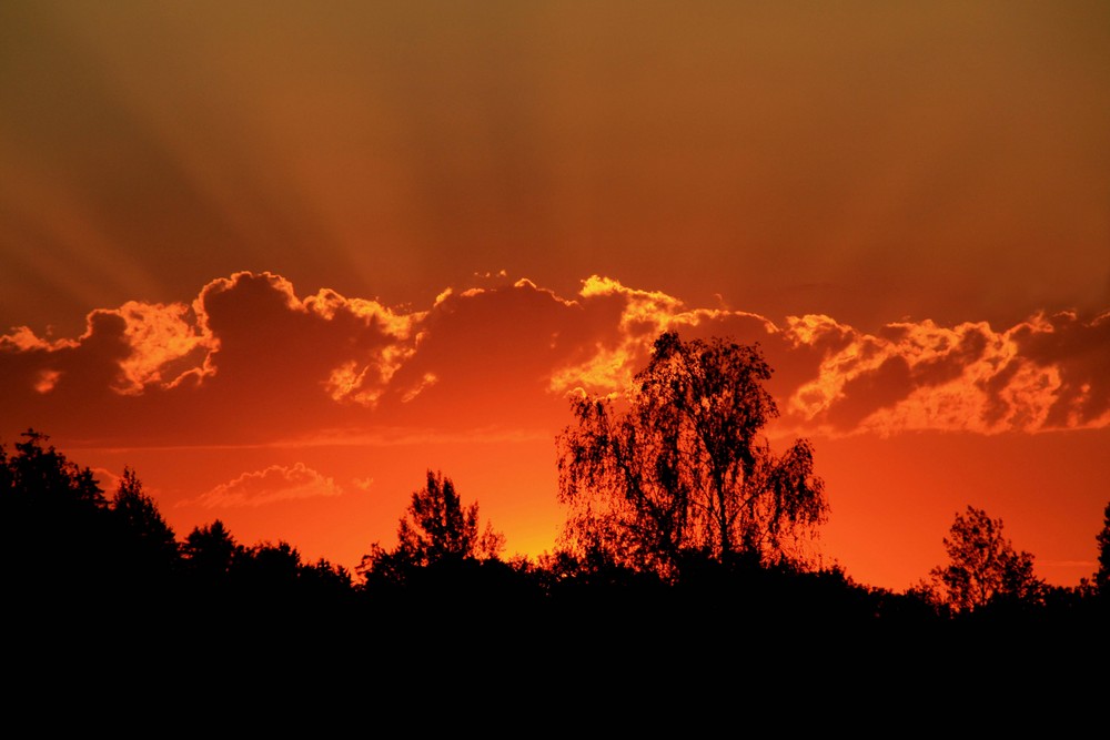 Sonnenuntergang in Sindelsdorf