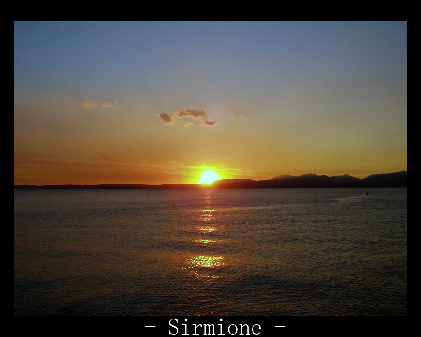 Sonnenuntergang in Sirmione