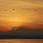 Sonnenuntergang in Sirmione am Gardasee